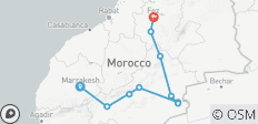  Morocco: 8 days from Marrakesh to Fes - 10 destinations 