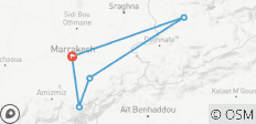 Aventure de 7 jours dans les montagnes de l\'Atlas (randonnée et cascades) - 5 destinations 