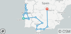  Portugal, Andalusien &amp; Madrid 15 Tage - 17 Destinationen 