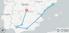  Barcelona to Andalusia &amp; Madrid - 9 days - 7 destinations 