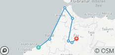  5 jours - Les joyaux du nord du Maroc : Circuit privé de Casablanca à Fès - 7 destinations 