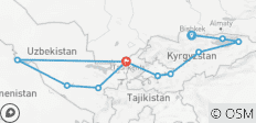  Combi - Trip Kyrgyzstan - Uzbekistan - Guided Private Tour - 11 destinations 