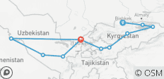  Combined tour: Kyrgyzstan - Uzbekistan - 11 destinations 