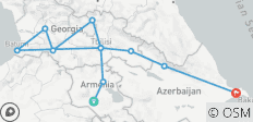  Armenien - Georgien - Aserbaidschan - Geführte Privatreise - 11 Destinationen 