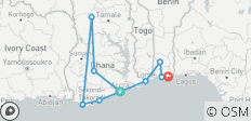  Circuit de 21 jours du Ghana, du Togo et du Bénin dans le cadre du Mega Festival. - 12 destinations 