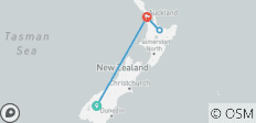  Neuseeland Panorama (mit interner Luft, /) - 4 Destinationen 