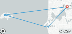  Perth und Fremantle Stadtrundfahrt (inkl. Rottnest Island und Swan River Cruise) - 4 Destinationen 