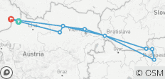  Oostenrijk, Duitsland, Hongarije, Slowakije - begeleide-Ebiketour | Donau -Rivier | 8 dagen - 10 bestemmingen 