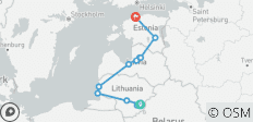  Combination Tour Atmospheric Baltic States - Self-drive Tour - 12 destinations 