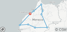  14 Tage Marokko Erkundungstour von Casablanca bis zur Wüste Sahara \&quot; Privat \&quot; - 10 Destinationen 