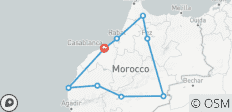  15 Daagse Marokko Majesteit Reis van Casablanca naar Keizerlijke Steden &amp; Woestijn - 9 bestemmingen 