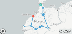  12-Day Private Cultural Morocco Tour from Tangier: Explore Imperial Cities, Sahara Desert and Essaouira - 17 destinations 