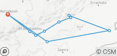  Aventure privée de 4 jours dans le désert du Sahara : Aller-retour de Marrakech - 10 destinations 