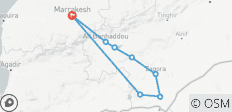  Privé-woestijntocht naar Erg Chegaga vanuit Marrakech *4 dagen* - 8 bestemmingen 