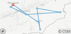  9 jours d\'odyssée privée du Sahara au départ de Marrakech - 8 destinations 