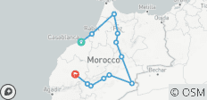  Meilleur circuit de 9 jours au Maroc depuis Casablanca - 12 destinations 