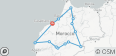  Morocco 11 Days Tour from Casablanca via Sahara Desert - 14 destinations 