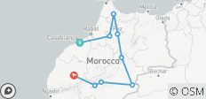  13 Dagen Privé Tour van Casablanca naar Marrakech - 9 bestemmingen 