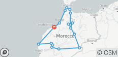  Circuit privé de 16 jours au Maroc au départ de Casablanca - Villes impériales et désert du Sahara - 18 destinations 
