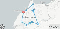  Circuit privé entièrement guidé de 10 jours au Maroc au départ de Casablanca, incluant Chefchaouen - 16 destinations 