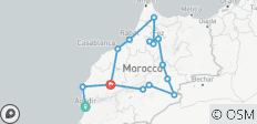  Circuit Maroc au départ d\'Agadir 12 jours - 15 destinations 