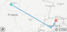  Frankrijk en Zwitserland in 8 dagen met Parijs, Interlaken, Luzern en Zürich - 4 bestemmingen 