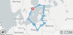  Baltische Hauptstädte und Polen ab Stockholm - 23 Destinationen 