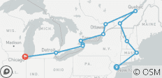  De essentie van de oostkust – Niagara &amp; Chicago - 12 bestemmingen 