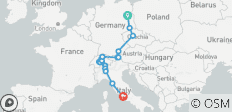  From Berlin to Rome (including Engelberg) - 19 destinations 