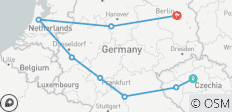  Prague to Berlin (8 destinations) - 8 destinations 