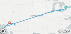  Toronto, Niagara &amp; Chicago – met klassiekers van het westen – eindpunt Las Vegas - 9 bestemmingen 