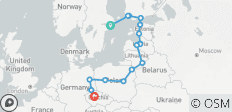  Baltische Hauptstädte (Ende Prag) (16 Destinationen) - 16 Destinationen 