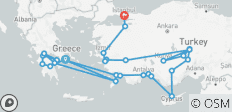  Athen, Peloponnes und Türkei (29 Destinationen) - 29 Destinationen 