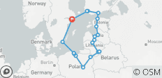  Baltic Capitals and Poland Start Stockholm ROT - 21 destinations 