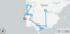  Andalusien und Portugal komplett Madrid (26 Destinationen) - 26 Destinationen 