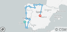  Ganz Portugal und Nordspanien (19 Destinationen) - 19 Destinationen 