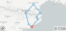  Catalogne, sud de la France et Andorre (8 destinations) - 8 destinations 