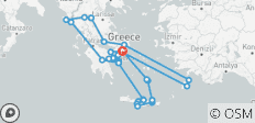  Athens, Peloponnese, Northern Greece and Greek Islands (33 destinations) - 33 destinations 