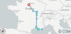  Frankrijk doorkruisen (van Marseille naar Parijs) - 11 bestemmingen 