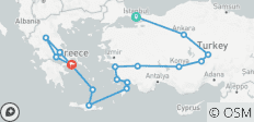  Grote reis door Turkije, de Griekse eilanden &amp; Noord-Griekenland - 17 bestemmingen 