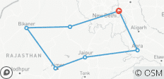  Circuit de 10 jours dans le Triangle d\'Or : Delhi, Mandawa, Bikaner, Pushkar, Jaipur et Agra - 8 destinations 