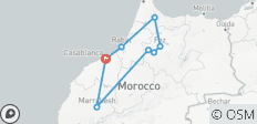  Marokkanisches Mosaik: Reise von Casablanca nach Marrakech - 8 Destinationen 