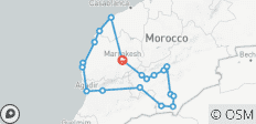  Voyage privé de 12 jours au Grand Maroc - Escapade dans le désert, les Kasbahs et sur la côte atlantique - 19 destinations 