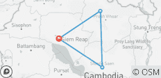  Circuit de 4 jours à moto au Cambodge, de Siem Reap à Preah Vihear, Tbeng Meanchey et Kampong Thom - 4 destinations 