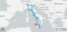  Ultimate Italy (Standard, 22 jours, Intra Tour Air Rome To Catania) - 22 destinations 