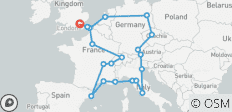  Escapade européenne (Plus, Été, Début Londres) - 22 destinations 