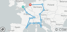  European Escapade (Standard, Winter, Start London) - 16 destinations 