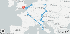  European Whirl (Standaard (tot maart \'27), Winter, Start Londen, Klassiek) - 16 bestemmingen 