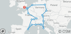  Escapada Europea (Estándar, Invierno, Inicio París) - 22 destinos 