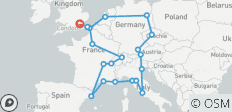  Escapade européenne (Plus, Hiver, Début Londres) - 22 destinations 